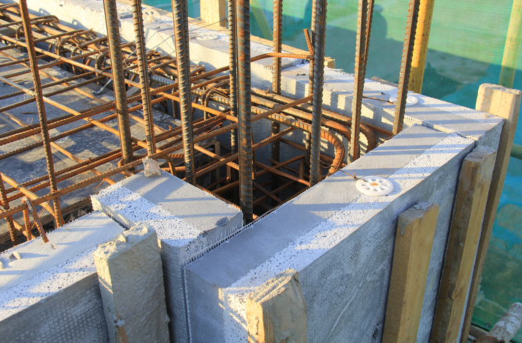 保溫結構一體板在施工陽角效果